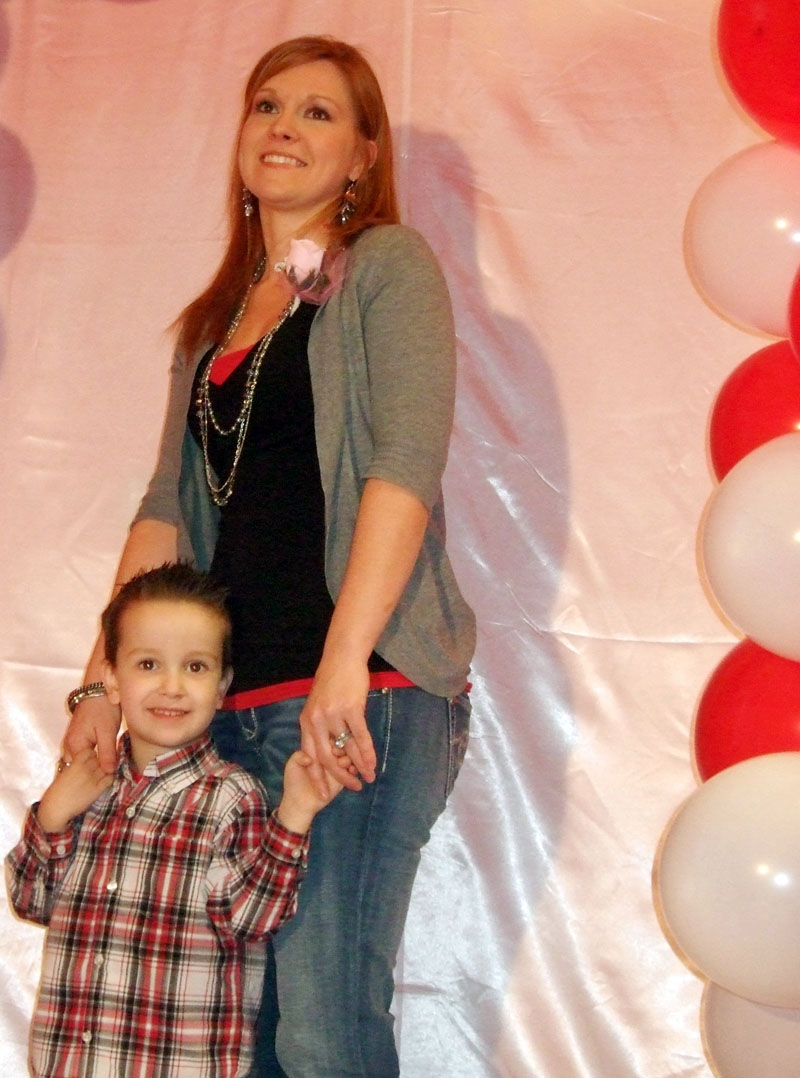 photo of mother and son